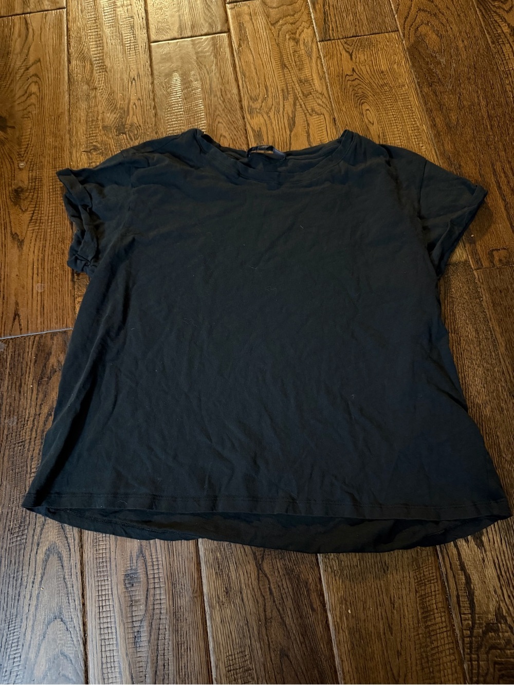 All Saints Black Short Sleeve Crewneck Tee Size 10